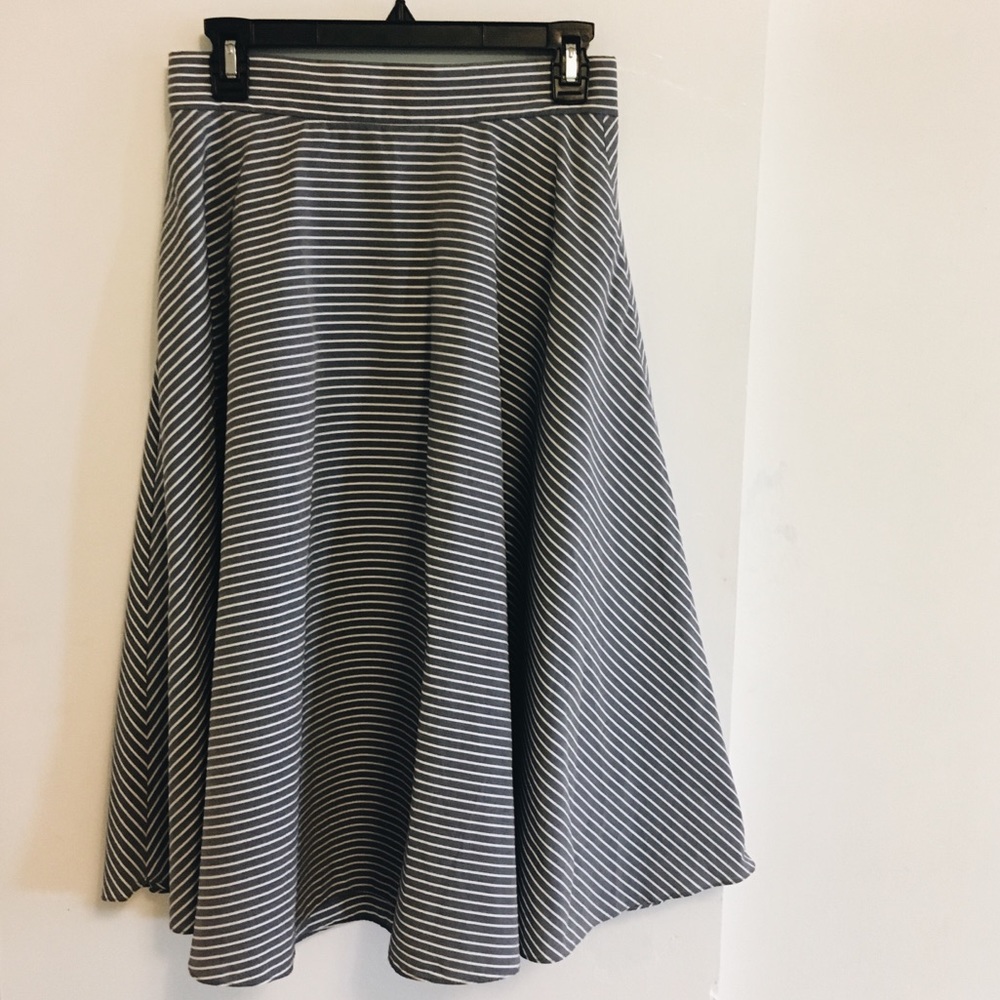 High-waisted Striped Skirt